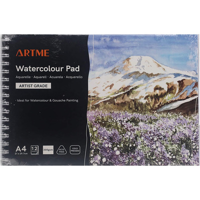 Artme A4 Watercolour Pad 12sheets 300g - 1pk