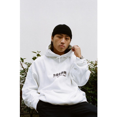 White Hoodie Party On Bro Mushroom Graphic