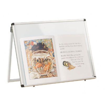 Schoolmate Desktop Easel Whiteboard Silver Aluminium Frame
