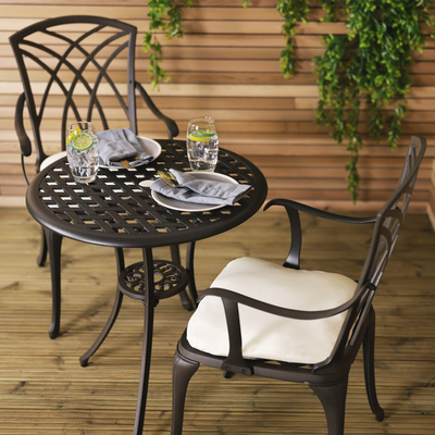 Cast Aluminium Bistro Table And Chairs Set