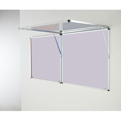 Eco-Sound Top-Hinged Corridor Tamperproof Blazemaster Noticeboard