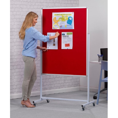 Mobile Double Sided Noticeboard