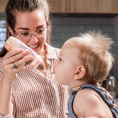 Haakaa Silicone Baby Food Dispensing Spoon - Grey
