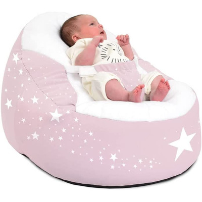 Gaga™ Cuddlesoft Pre-filled Baby Bean Bag - Wish Upon A Star (Colour: Baby Pink)