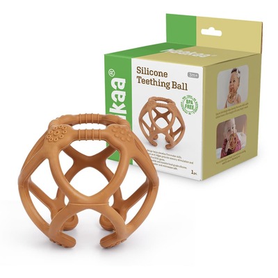 Haakaa Silicone Teething Ball (Colour: Rust)