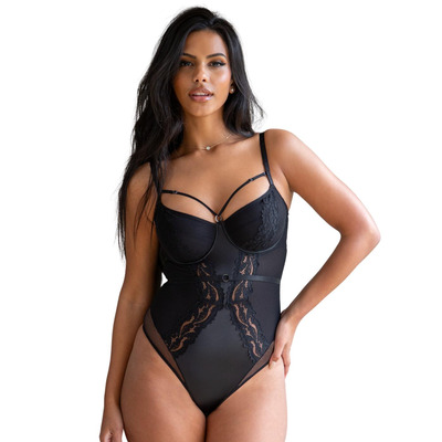 Pour Moi Lavish Thong Body - Black - 32DD