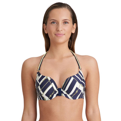 Marie Jo Saranji Padded Heart Shape Bikini Top - Majestic Blue - 34D