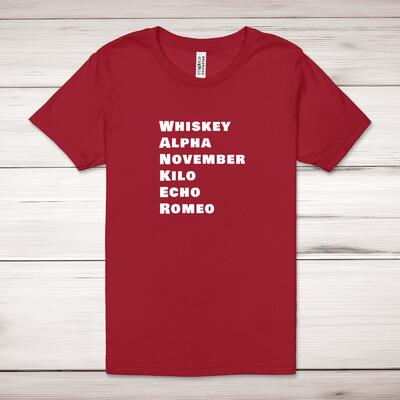 Whiskey Alpha Adult T-Shirt