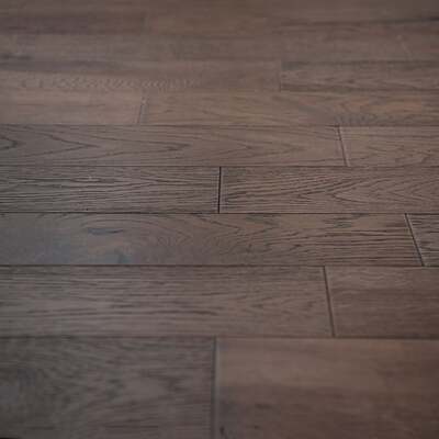 Lusso Modena Black Washed Brushed & Lacquered Engineered Oak 125mm