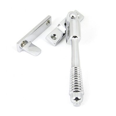 From The Anvil Reeded Locking Night Vent Window Fastener, Polished Chrome - 90330 POLISHED CHROME