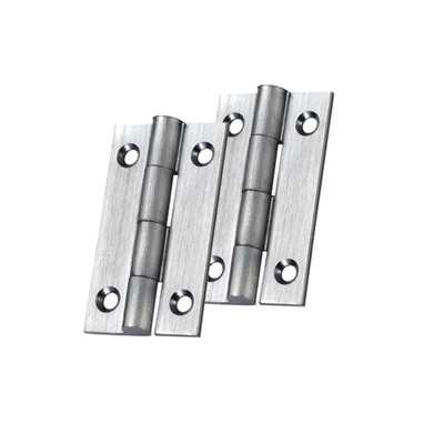 Zoo Hardware Top Drawer Fittings Cabinet Hinges (Various Sizes), Satin Chrome - TDF100SC SATIN CHROME - 75mm x 41mm x 2mm