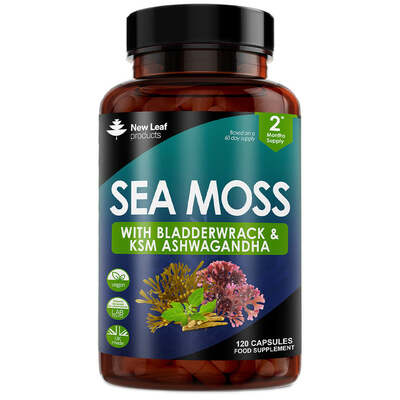 Sea Moss with Bladderwrack and KSM Ashwagandha Capsules