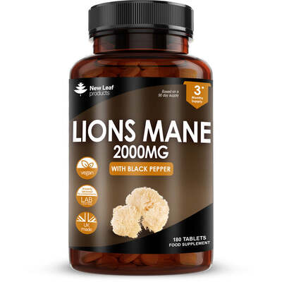 Lion's Mane Mushroom with Black Pepper Tablets
