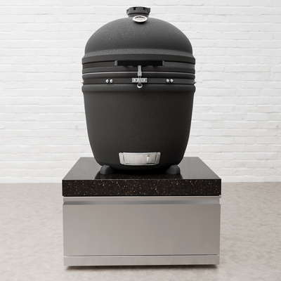 Draco Grills Stainless Steel Kamado Low Cabinet Kamado Ceramic Egg 27", Early June 2025