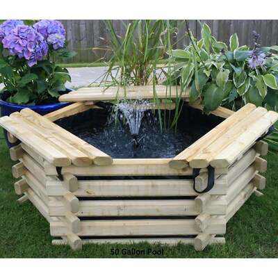 Swedish Patio Pond 50 to 300 Gallons No Pump
