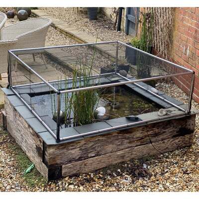 Pond Protection Frame with Netting