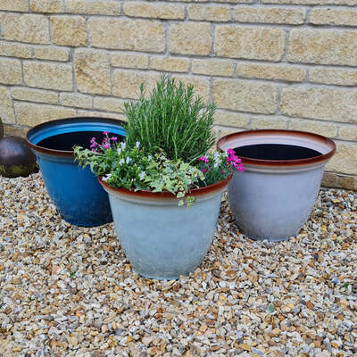 Anygyi Ceramic Effect Pots by Flowersea
