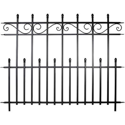 Wrought Iron Fencing Look With Gate Option