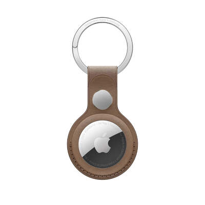 Apple AirTag FineWoven Key Ring - Taupe
