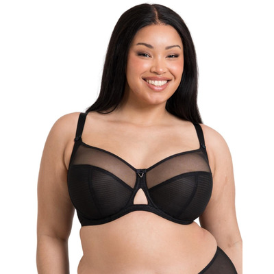 Curvy Kate Victory Side Support Balcony Bra - Black - 34E