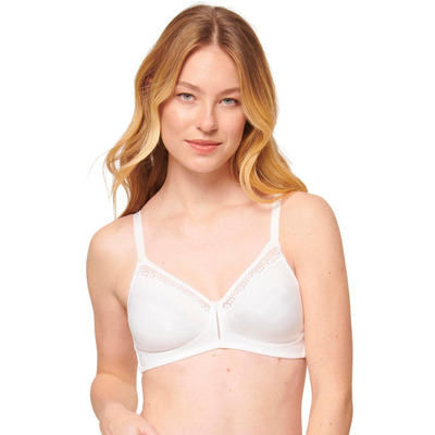 Triumph Cotton Beauty Non Wired Bra - White - 34C