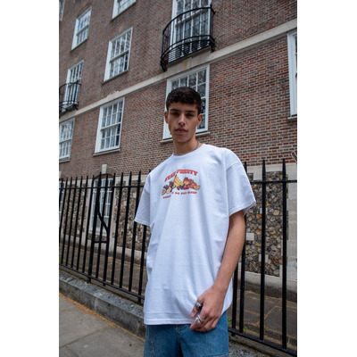 Short Sleeved T-shirt in White In Stay Fruity Print