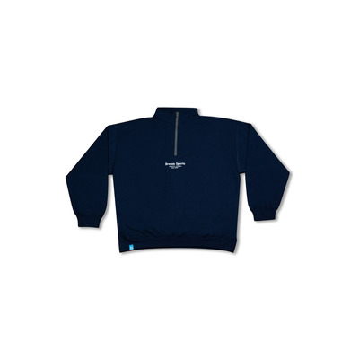 1/4 Zip Sweatshirt in Navy with Dream Sports Tonal Logo Embroidery