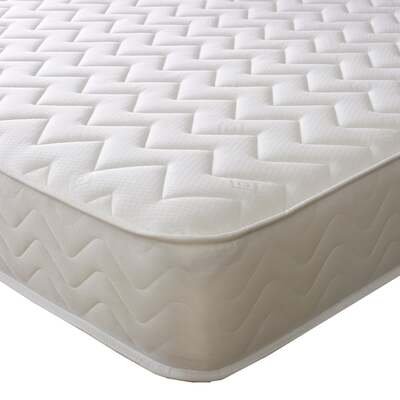 Starlight Beds™ Hybrid Spring & Memory Foam Mattress with a White Zig Zag Cool Touch Cover - 2ft6 Small Single Mattress (75cm x 190cm)