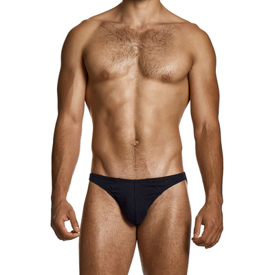 Modus Vivendi Cotton & Linen Low Cut Brief - Black