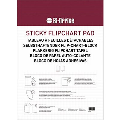 Bi-Office A1 Sticky Flipchart Pads Pack of 2
