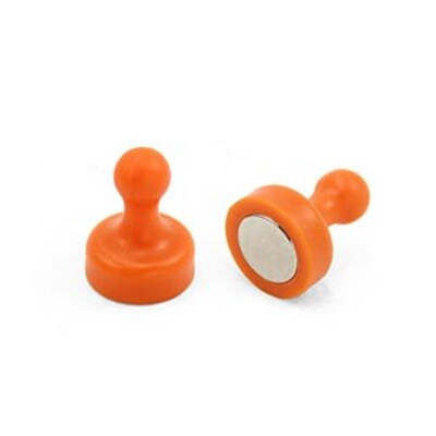 Boards Direct Super Strong Skittle Magnets Orange Pack of 10