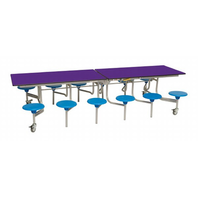 12 Seat Rectangular Mobile Folding Table