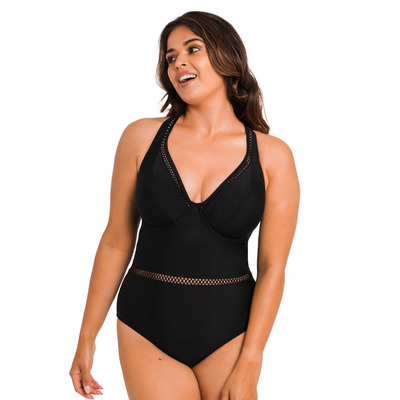 Curvy Kate First Class Plunge Swimsuit - Black - 30E