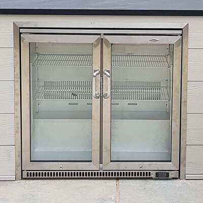 Stainless Steel Double Fridge Trim Kit