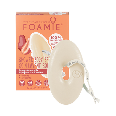 Foamie Body Bar Nourishing Papaya and Oat milk