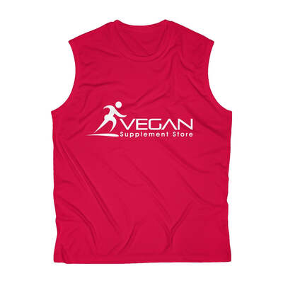 Men's Sleeveless Performance Tee, True Red / XS
