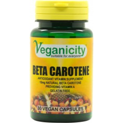 Beta Carotene 15mg Capsules &pipe; Vegan Supplement Store &pipe; FREE Shipping