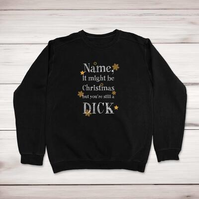 Personalised Christmas Swearing Sweatshirt