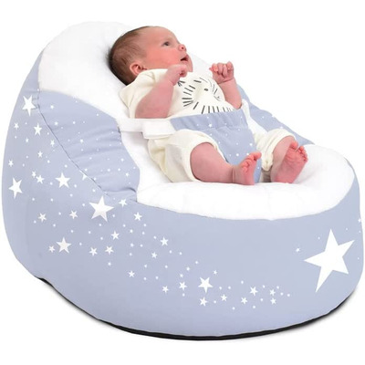 Gaga™ Cuddlesoft Pre-filled Baby Bean Bag - Wish Upon A Star (Colour: Dusk Blue)