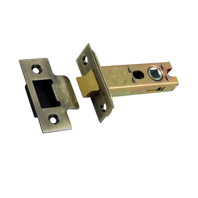 Prima Heavy Duty 3, 4 OR 5 Inch Tubular Latches (Bolt Through), Antique Brass - BH77AB 76mm (3 INCH) - ANTIQUE BRASS