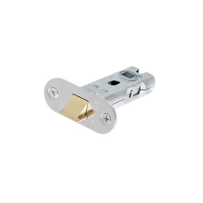 Intelligent Hardware Tubular Mortice Latch (2.5 OR 3 Inch) Radius Corners, Satin Stainless Steel - TUB.51.01.65.SSS.RR SATIN STAINLESS STEEL - 3 INCH