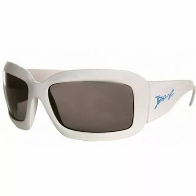 J Banz Ages 4-10 years Junior Sunglasses available in White or Pink (Colour: White)