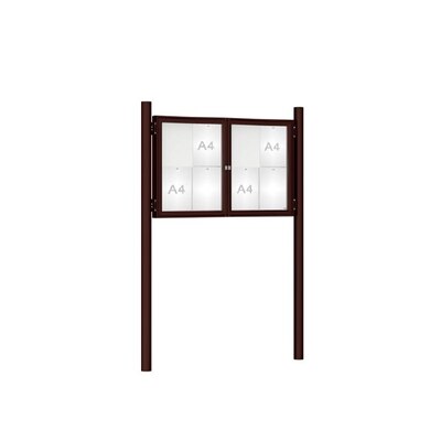 Premium Post Mounted Outdoor Noticeboard