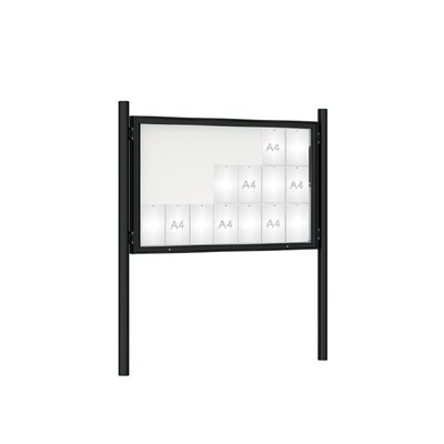 Premium Post Mounted Outdoor Noticeboard
