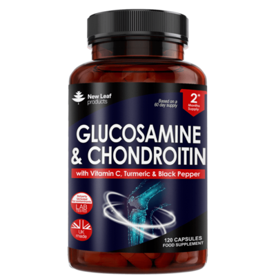Glucosamine and Chondroitin with Vitamin C, Turmeric, Black Pepper Capsules