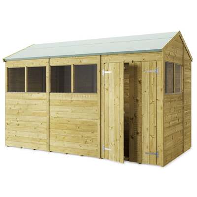 Wooden Garden Shed Apex Windowed