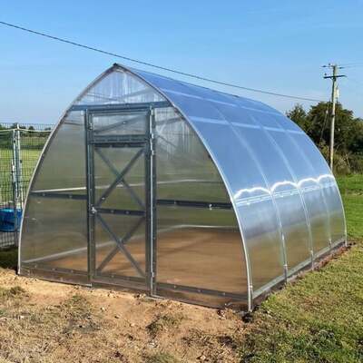 Polytunnel Greenhouse Polycarbonate 6mm Arrow 2.6m Wide