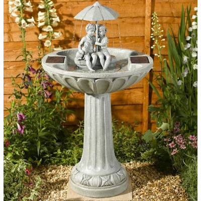 Water Feature for the Garden Umbrella Bird Bath