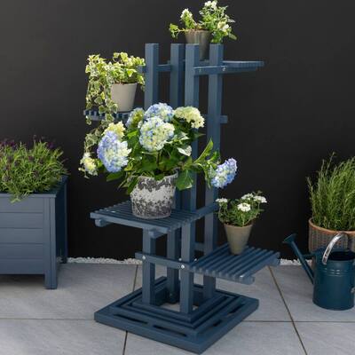 Outdoor Garden Plant Stand with Multiple Tiers