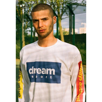 White Long Sleeved  T-Shirt With British Designed Print